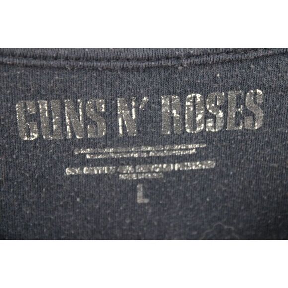 GUNS N ROSES SWEATSHIRT GRAY WITH FRONT LOGO SIZE L - Picture 5 of 5